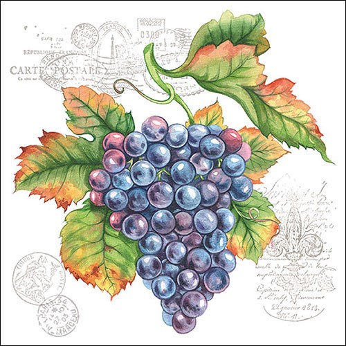 Lunch Servet per stuk - Grape Vine