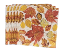 Lunch servet per stuk Leaves - Ambiente - 33x33 cm