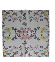 Lunch Servet per stuk - Butterfly White