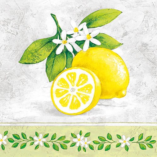 Lunch Servet per stuk - Lemon Branch