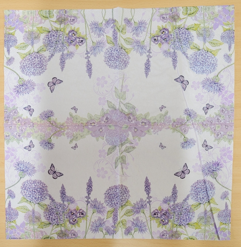 Lunch Servet per stuk Purple Wildflowers - Ambiente - 33x33 cm