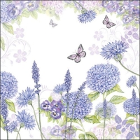 Lunch Servet per stuk Purple Wildflowers - Ambiente - 33x33 cm