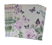 Lunch Servet per stuk - Botanical Cream