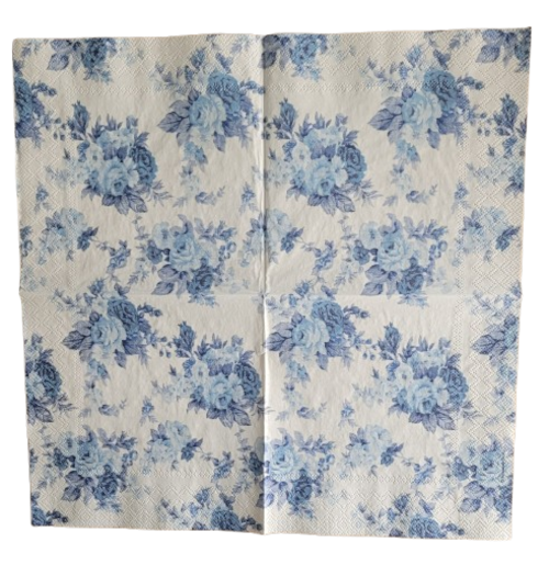 Lunch Servet per stuk Antoinette Blue - Ambiente - 33x33 cm