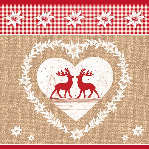 Lunch Servet per stuk - Deer Love Nature