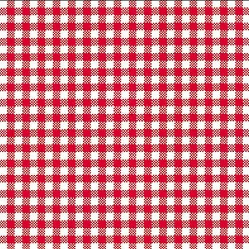 Lunch Servet per stuk - Vichy Red