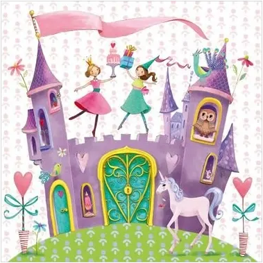 Lunch Servet per stuk - Princess Castle