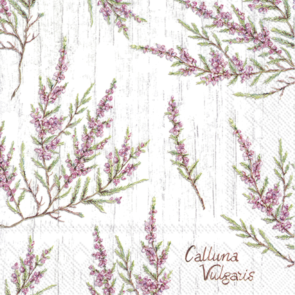 Lunch Servet per stuk - Calluna vulgaris - Grey