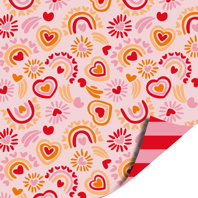 Cadeaupapier 70x200cm - Verliefd op jou