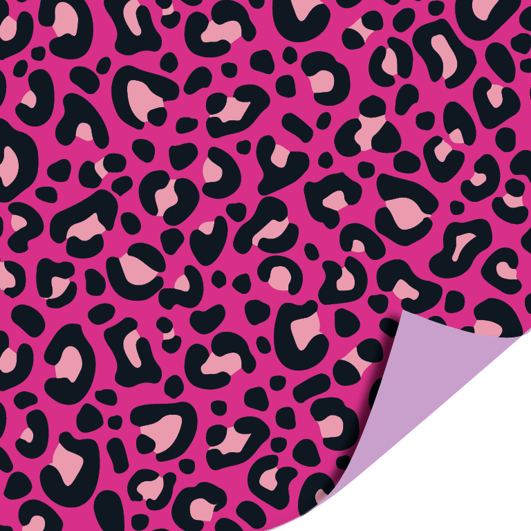 Cadeaupapier 70x200cm - Leopard pink