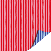 Cadeaupapier 70x200cm - Soft Stripe (blue/red)