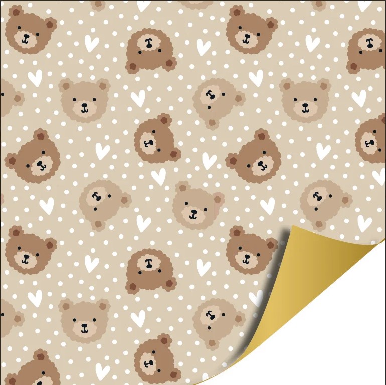 Cadeaupapier 70x200cm - Little Bear (beige) Cadeaupapier 70x200cm - Little Bear (beige)