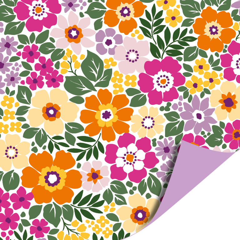 Cadeaupapier 70x200cm - Summer Flowers Cadeaupapier 70x200cm - Summer Flowers