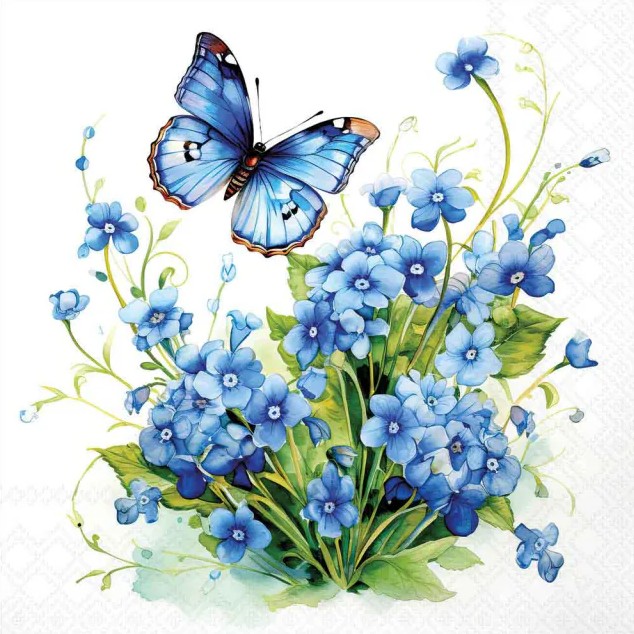 Lunch servetten - Forget me not
