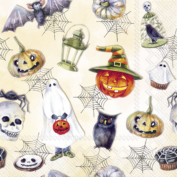 Lunch servet per stuk - Happy Halloween