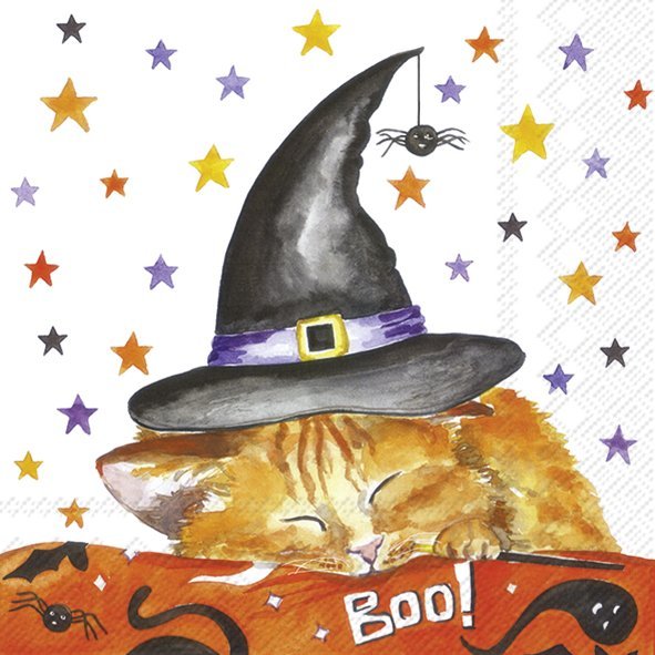 Cocktail servet per stuk - Witch little helper
