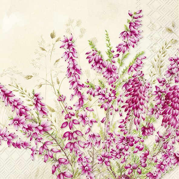Lunch servet per stuk - Heather Cream