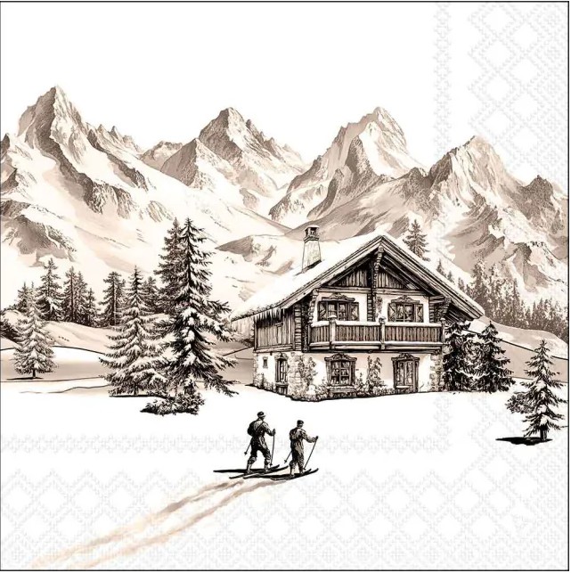 Lunch Servetten Ski chalet - Ambiente - 33x33 cm PRE ORDER Lunch Servetten Ski chalet - Ambiente - 33x33 cm PRE ORDER