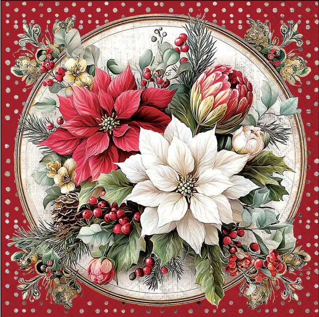 Lunch Servetten Florals scene red - Ambiente - 33x33 cm PRE ORDER Lunch Servetten Florals scene red - Ambiente - 33x33 cm PRE ORDER