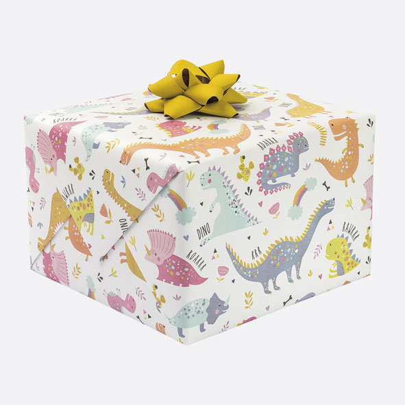 Cadeaupapier Dino's - Pol mak - 70x200 cm Cadeaupapier Dino's - Pol mak - 70x200 cm
