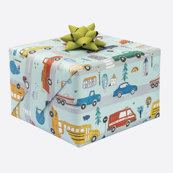 Cadeaupapier Auto's - Pol mak - 70x200 cm Cadeaupapier Auto's - Pol mak - 70x200 cm