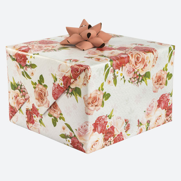 Cadeaupapier Romantische Rozen - Pol Mak -70x200 cm Cadeaupapier Romantische Rozen - Pol Mak -70x200 cm