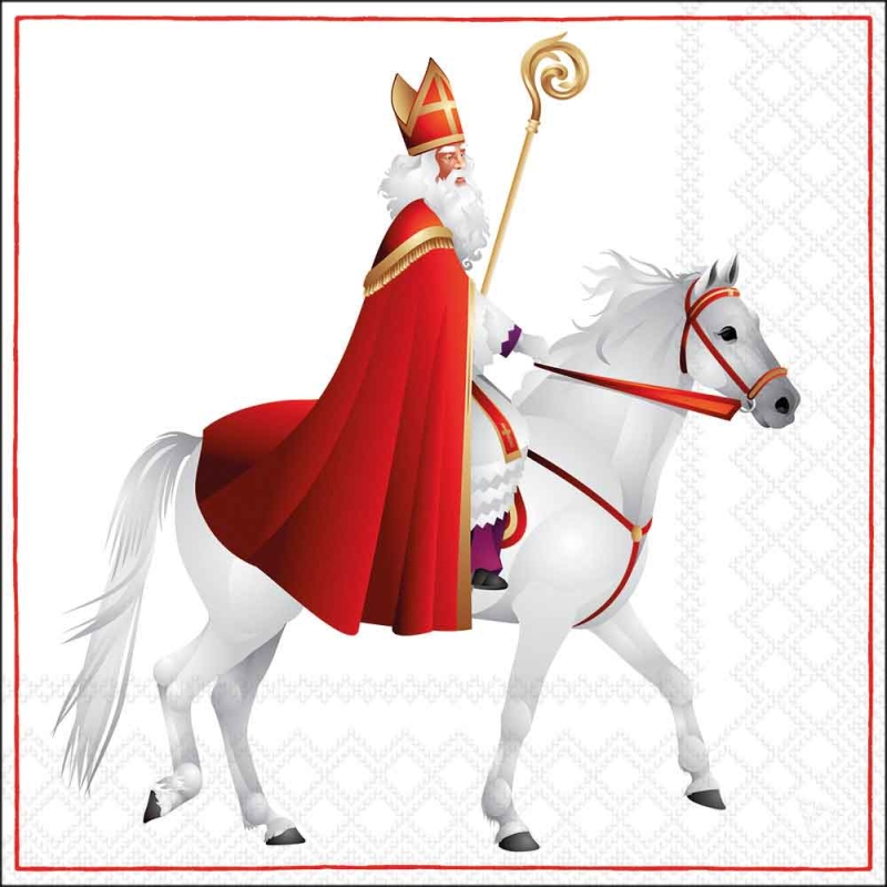Lunch Servetten St. Nicholas galloping - Ambiente - 33x33 cm