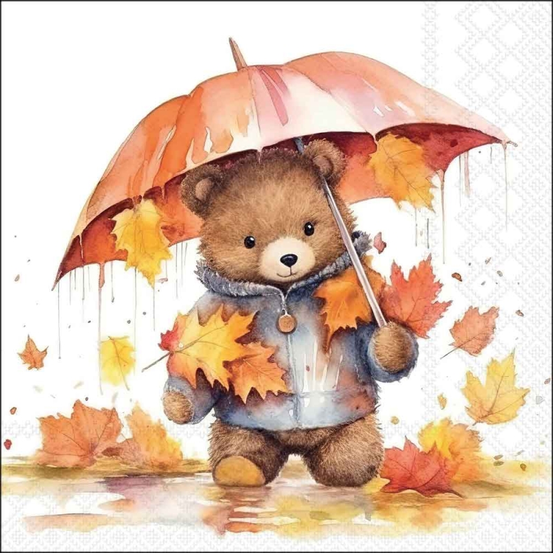 Lunch Servetten Umbrella bear - Ambiente - 33x33 cm
