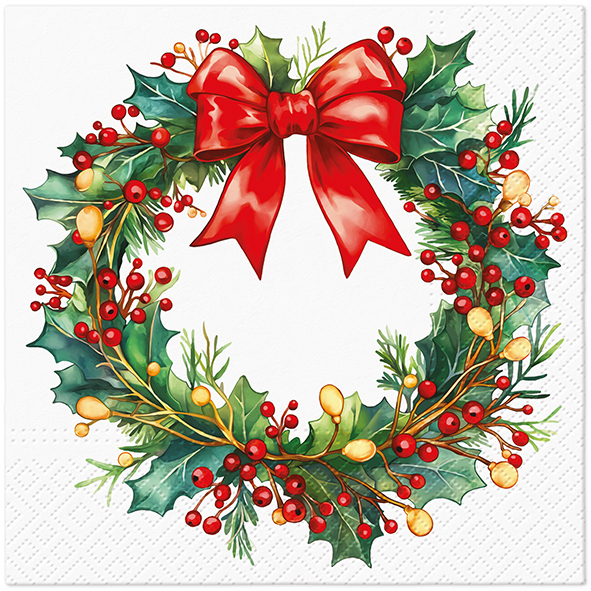 Lunch servetten Holiday Bloom - Tete a tete - 33x33 cm