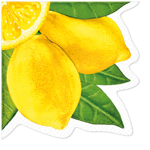 Gevormde servetten - Shape Pure Lemons - PAW Decor - 32 cm